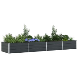 Jardinière Anthracite 385 x 100 x 45 cm Acier galvanisé 512493512493