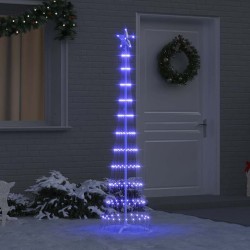 Arbre de Noël LED avec 230 LED Bleu 51 x 51 x 190 cm Métal 512495512495