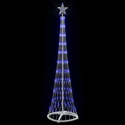 Arbre de Noël LED avec 230 LED Bleu 51 x 51 x 190 cm Métal 512495512495