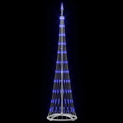 Arbre de Noël LED avec 230 LED Bleu 51 x 51 x 190 cm Métal 512495512495