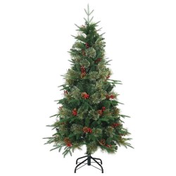 Sapin de Noël Artificiel à Branches Articulées Vert 120 cm 512496512496