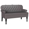 Banc Chesterfield Gris 119,5 x 64,5 x 75 cm Cuir synthétique 512497512497