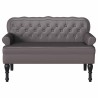 Banc Chesterfield Gris 119,5 x 64,5 x 75 cm Cuir synthétique 512497512497