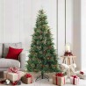 Sapin de Noël Artificiel à Branches Articulées Vert 180 cm 512498512498