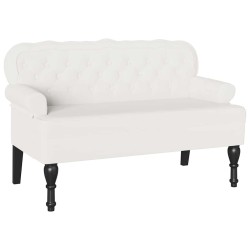 Banc Chesterfield Blanc 119,5 x 64,5 x 75 cm Cuir synthétique 512500512500