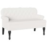 Banc Chesterfield Blanc 119,5 x 64,5 x 75 cm Cuir synthétique 512500512500