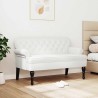 Banc Chesterfield Blanc 119,5 x 64,5 x 75 cm Cuir synthétique 512500512500