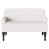 Banc Chesterfield Blanc 119,5 x 64,5 x 75 cm Cuir synthétique 512500512500