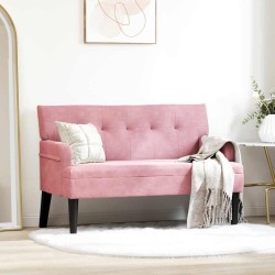 Banc Chesterfield Rose 112 x 65,5 x 75 cm Velours 512501512501