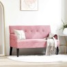 Banc Chesterfield Rose 112 x 65,5 x 75 cm Velours 512501512501