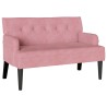 Banc Chesterfield Rose 112 x 65,5 x 75 cm Velours 512501512501