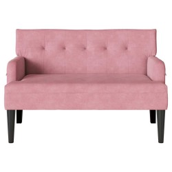 Banc Chesterfield Rose 112 x 65,5 x 75 cm Velours 512501512501