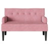 Banc Chesterfield Rose 112 x 65,5 x 75 cm Velours 512501512501