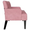 Banc Chesterfield Rose 112 x 65,5 x 75 cm Velours 512501512501
