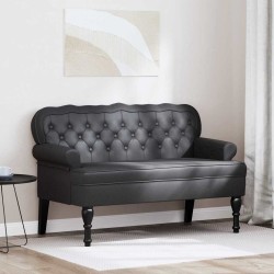 Banc Chesterfield Noir 119,5 x 64,5 x 75 cm Cuir synthétique 512502512502
