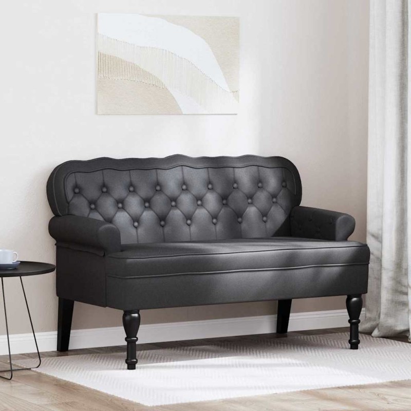 Banc Chesterfield Noir 119,5 x 64,5 x 75 cm Cuir synthétique 512502512502