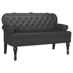 Banc Chesterfield Noir 119,5 x 64,5 x 75 cm Cuir synthétique 512502512502