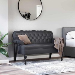 Banc Chesterfield Noir 119,5 x 64,5 x 75 cm Cuir synthétique 512502512502