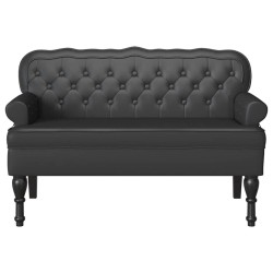 Banc Chesterfield Noir 119,5 x 64,5 x 75 cm Cuir synthétique 512502512502