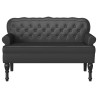 Banc Chesterfield Noir 119,5 x 64,5 x 75 cm Cuir synthétique 512502512502