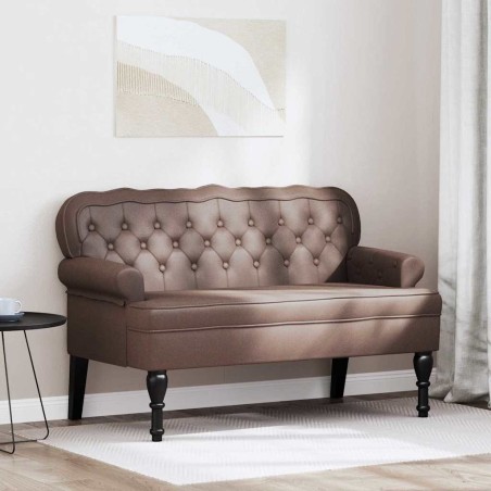 Banc Chesterfield Marron 119,5 x 64,5 x 75 cm Cuir synthétique 512504512504