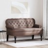 Banc Chesterfield Marron 119,5 x 64,5 x 75 cm Cuir synthétique 512504512504