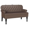 Banc Chesterfield Marron 119,5 x 64,5 x 75 cm Cuir synthétique 512504512504
