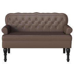 Banc Chesterfield Marron 119,5 x 64,5 x 75 cm Cuir synthétique 512504512504