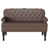 Banc Chesterfield Marron 119,5 x 64,5 x 75 cm Cuir synthétique 512504512504