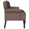 Banc Chesterfield Marron 119,5 x 64,5 x 75 cm Cuir synthétique 512504512504