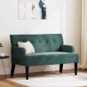 Banc Chesterfield Vert foncé 112 x 65,5 x 75 cm Velours 512505512505