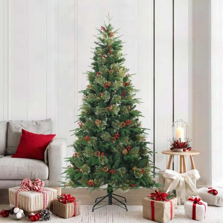 Sapin de Noël Artificiel à Branches Articulées Vert 210 cm 512506512506