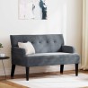 Banc Chesterfield Gris foncé 112 x 65,5 x 75 cm Velours 512507512507