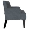 Banc Chesterfield Gris foncé 112 x 65,5 x 75 cm Velours 512507512507