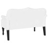Banc Chesterfield Blanc 120,5 x 65 x 75 cm Simili cuir 512508512508