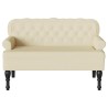 Banc Chesterfield Crème 119,5 x 64,5 x 75 cm Cuir synthétique 512519512519