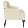 Banc Chesterfield Crème 119,5 x 64,5 x 75 cm Cuir synthétique 512519512519