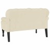 Banc Chesterfield Crème 119,5 x 64,5 x 75 cm Cuir synthétique 512519512519