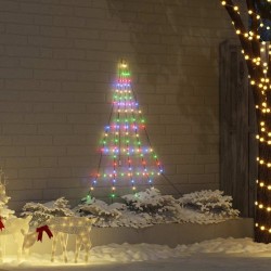 Arbre de Noël LED avec piquets au sol Multicolore 182 cm Métal 512521512521