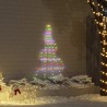 Arbre de Noël LED avec piquets au sol Multicolore 182 cm Métal 512521512521