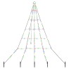 Arbre de Noël LED avec piquets au sol Multicolore 182 cm Métal 512521512521