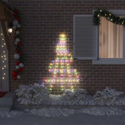 Arbre de Noël LED avec piquets au sol Multicolore 182 cm Métal 512521512521