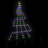 Arbre de Noël LED avec piquets au sol Multicolore 182 cm Métal 512521512521
