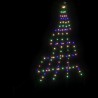 Arbre de Noël LED avec piquets au sol Multicolore 182 cm Métal 512521512521
