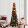 Sapin de Noël artificiel avec 200 LED Vert 215 cm PVC 512522512522