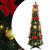 Sapin de Noël artificiel avec 100 LED Vert 155 cm PVC 512524512524