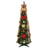 Sapin de Noël artificiel avec 100 LED Vert 155 cm PVC 512524512524