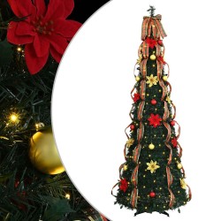 Sapin de Noël artificiel avec 150 LED Vert 185 cm PVC 512525512525