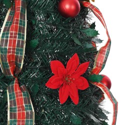 Sapin de Noël artificiel avec 150 LED Vert 185 cm PVC 512525512525
