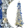Sapin de Noël artificiel avec 100 LED Blanc 150 cm PVC 512528512528